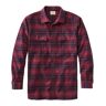 Men's Chamois Shirt, Slightly Fitted, Plaid Red Wine XXXL, Flannel L.L.Bean