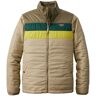 Men's Mountain Classic Puffer Jacket, Colorblock Dark Mushroom/Sandstone Large, Synthetic L.L.Bean