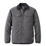 Men's Insulated Utility Shirt Jacket Alloy Gray XXL, Cotton/Nylon L.L.Bean