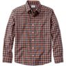 Men's Wrinkle-Free Ultrasoft Brushed Cotton Shirt, Long-Sleeve, Slightly Fitted Untucked Fit Faded Orange XXXL L.L.Bean