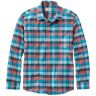 Men's Wrinkle-Free Ultrasoft Brushed Cotton Shirt, Long-Sleeve, Slightly Fitted Untucked Fit Sienna Brick Small L.L.Bean