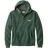 Men's Katahdin Iron Works Bonded Waffle Fleece, Hooded Sweatshirt Black Forest Green Heather XXXL, Waffle Cotton Blend L.L.Bean