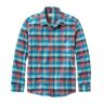 Men's Wrinkle-Free Ultrasoft Brushed Cotton Shirt, Long-Sleeve, Slightly Fitted Untucked Fit Sienna Brick XXXL L.L.Bean