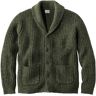 Men's L.L.Bean Classic Ragg Wool Sweaters, Cardigan Sweater Forest Shade Large, Lambswool Wool