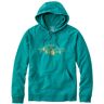 Men's Comfort Camp Hoodie, Graphic Warm Teal/National Parks XXL, Synthetic Cotton Blend L.L.Bean