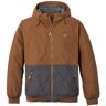 Men's Insulated 3-Season Bomber Hooded Jacket, Colorblock Hazelnut/Alloy Gray XXXL, Synthetic/Nylon L.L.Bean