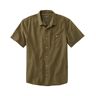 Men's Signature Summer Cotton Blend Shirt, Short-Sleeve, Slim Fit Sea Grass Small, Tencel Cotton Blend L.L.Bean