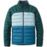 Men's Down Jacket, Colorblock Mallard Teal/Dark Pine Small, Synthetic L.L.Bean