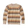 Men's Wicked Soft Cotton/Cashmere Sweater, Crewneck, Stripe Barley Small, Cotton Blend L.L.Bean