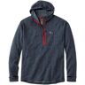 Men's Adventure Grid Fleece, Hooded Half-Zip Carbon Navy Large L.L.Bean