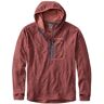 Men's Adventure Grid Fleece, Hooded Half-Zip Rosewood Small L.L.Bean