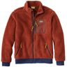 Men's Sherpa Fleece Jacket Adobe Red/Burnt Mahogany Large, Fleece/Nylon L.L.Bean