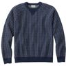 Men's Wicked Soft Cotton/Cashmere Sweater, Crewneck, Pattern Classic Navy Birdseye Large, Cotton Blend L.L.Bean