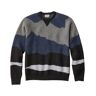 Men's Wicked Soft Cotton/Cashmere Sweater, Crewneck, Pattern Gray Heather Landscape Large, Cotton Blend L.L.Bean