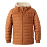 Men's Mountain Classic Down Hooded Jacket, Sherpa-Lined Adobe XXXL, Synthetic/Nylon L.L.Bean