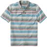 Men's SunSmart Cool Weave Woven Shirt, Short-Sleeve Stripe Deep Azure Stripe XXXL, Polyester Blend Synthetic/Nylon L.L.Bean