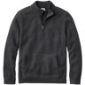 Men's Wicked Soft Cotton/Cashmere Sweater, 1/4 Zip Midnight Black Small, Cotton Blend L.L.Bean