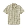 Men's Signature Woven Cotton Shirt, Short-Sleeve, Slim Fit Khaki Stone Fish XXXL L.L.Bean