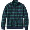 Men's Quilted Sweatshirt, Mockneck, Plaid Blackwatch XXXL, Cotton L.L.Bean