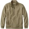 Men's Katahdin Iron Works Half-Zip Sweatshirt, Utility Dark Mushroom Small, Cotton Blend L.L.Bean