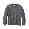Men's Katahdin Iron Works Sweatshirt, Crewneck, Graphic Charcoal Heather/Loon Large, Cotton Blend L.L.Bean