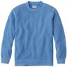 Men's Textured Washed Cotton Sweaters, Crewneck Bright Blue Medium L.L.Bean