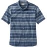 Men's Backyard BBQ Shirt, Short-Sleeve, Traditional Untucked Fit, Stripe Bright Mariner XXXL, Cotton Blend L.L.Bean