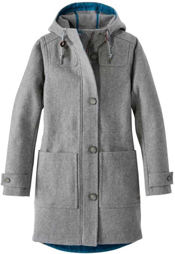 Women's West End Wool Winter Coat Graystone XXS, Wool/Nylon L.L.Bean