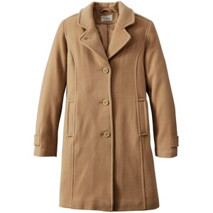 Women's Classic Lambswool Polo Winter Coat, Three-Quarter Camel 3X L.L.Bean