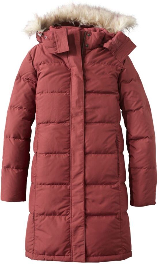 Women's Ultrawarm Winter Coat, Three Quarter Length Rosewood Small, Polyester/Nylon L.L.Bean