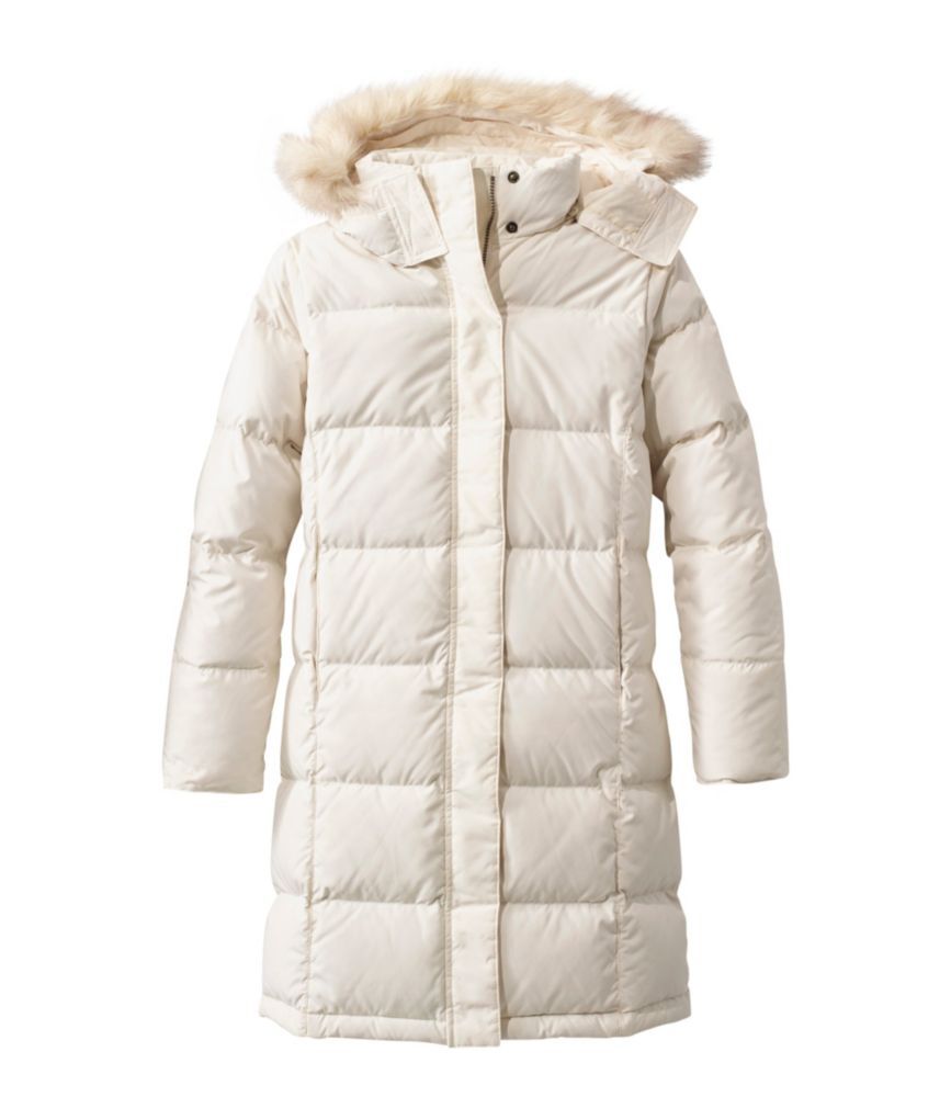 Women's Ultrawarm Winter Coat, Three Quarter Length Paperwhite Medium, Polyester/Nylon L.L.Bean