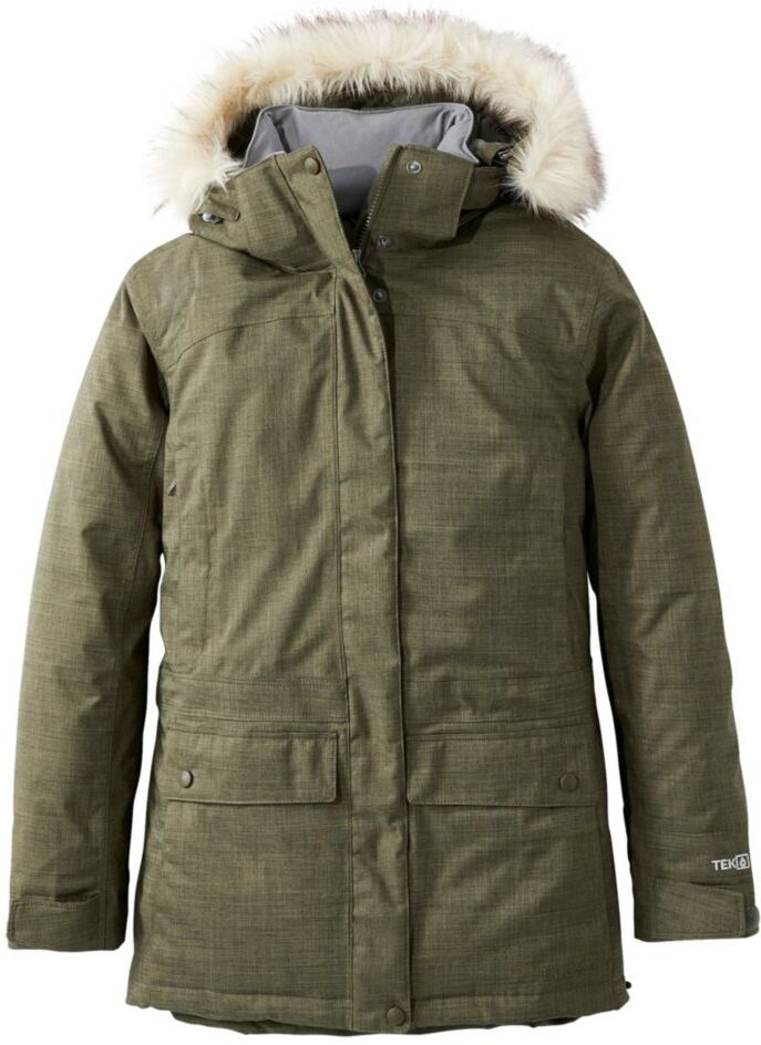 Women's Baxter State Winter Parka - Goose Down Winter Coat Kelp Green Heather Extra Large, Synthetic/Nylon L.L.Bean