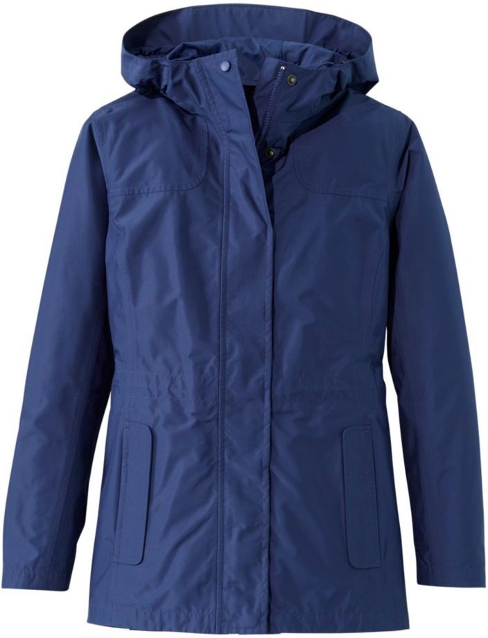 Women's H2OFF Rain Jacket, Mesh-Lined Deep Navy Extra Large, Synthetic/Nylon L.L.Bean