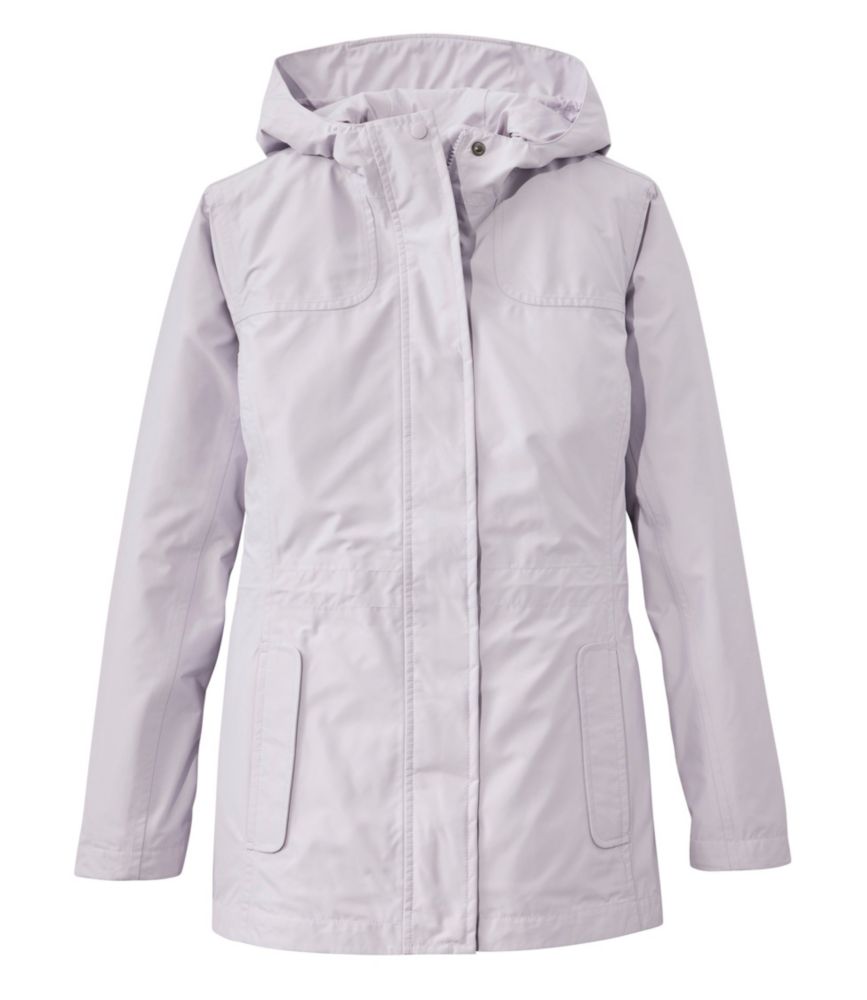 Women's H2OFF Rain Jacket, PrimaLoft-Lined Lilac Mist Large, Synthetic L.L.Bean