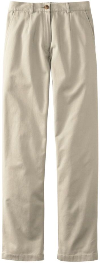 Women's Wrinkle-Free Bayside Pants, Ultra High-Rise Comfort Waist Tapered-Leg Khaki 16 Petite, Cotton L.L.Bean