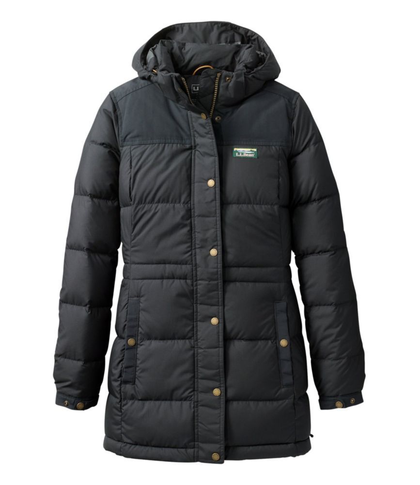 Women's Mountain Classic Down Parka Black Small, Synthetic/Nylon L.L.Bean