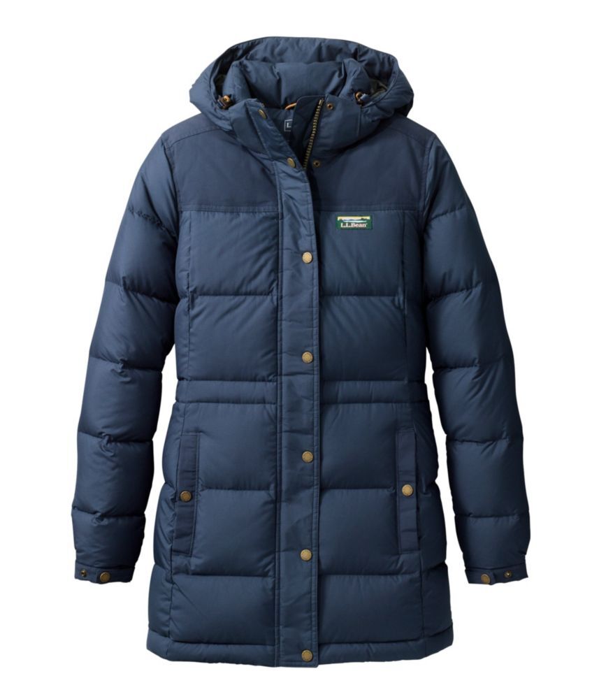 Women's Mountain Classic Down Parka Nautical Navy Small, Synthetic/Nylon L.L.Bean