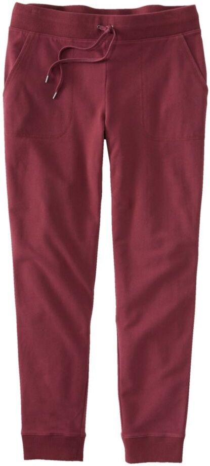 Women's Ultrasoft Sweats, Drawstring Jogger Deep Port Small, Cotton L.L.Bean