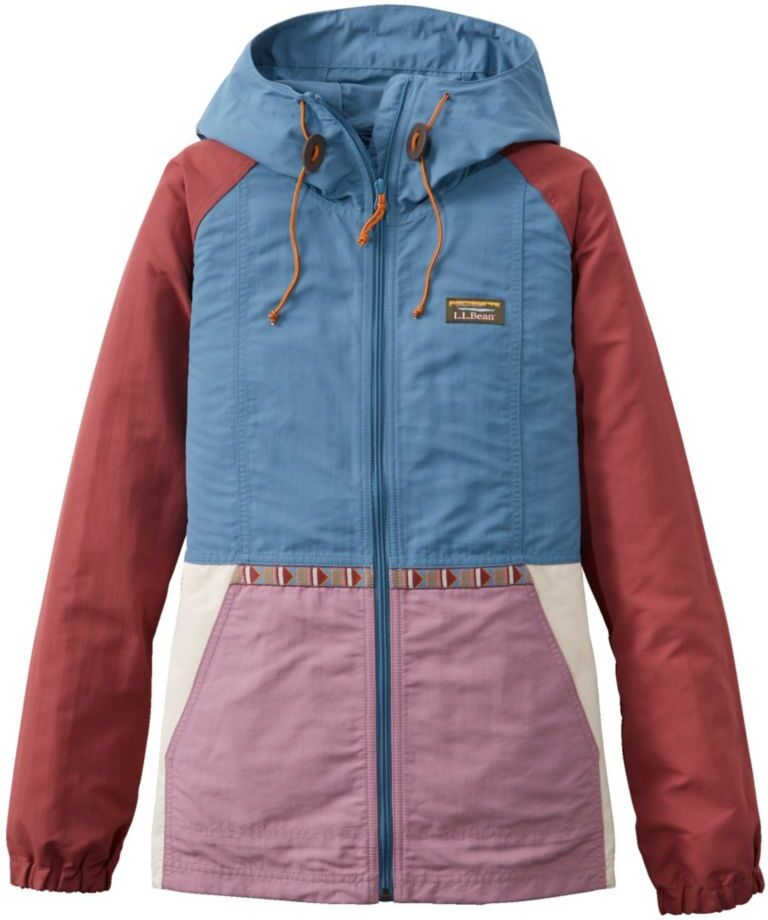 Women's Mountain Classic Jacket, Multi-Color Bayside Blue/Iris Mauve 2X, Synthetic/Nylon L.L.Bean