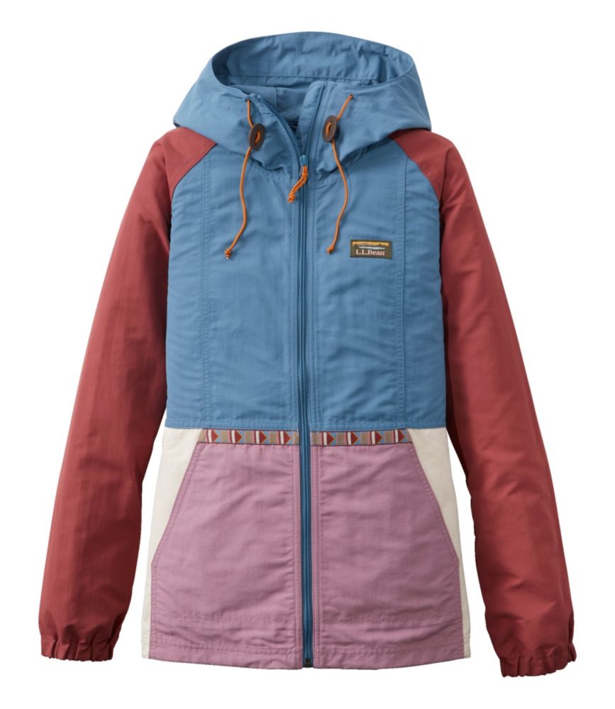 Women's Mountain Classic Jacket, Multi-Color Bayside Blue/Iris Mauve Large, Synthetic/Nylon L.L.Bean