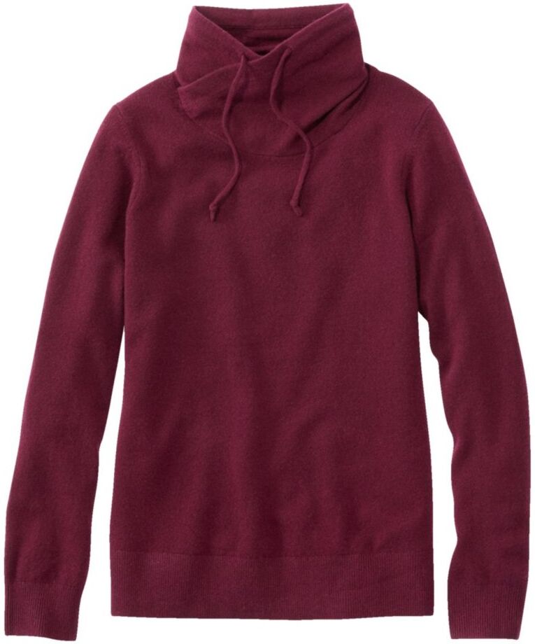 Women's Classic Cashmere Sweater, Funnelneck Deep Wine Small L.L.Bean