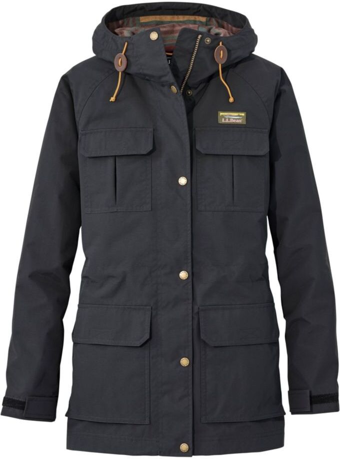 Women's Mountain Classic Water-Resistant Jacket Black 2X, Polyester/Nylon/Wool L.L.Bean