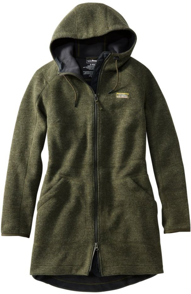 Women's WoolTek Winter Coat Deep Forest Heather XXS, Wool/Nylon L.L.Bean