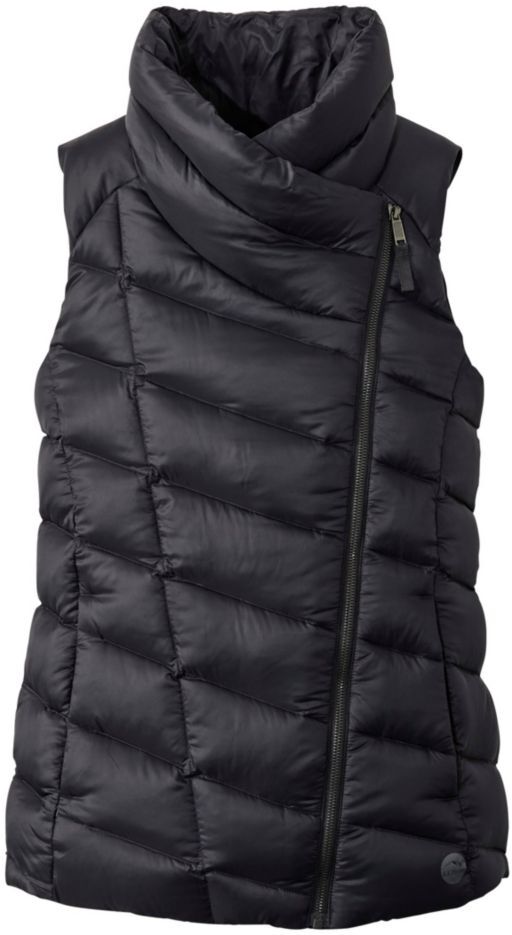 Women's Boundless Down Puffer Vest Dark Black 3X, Synthetic/Nylon L.L.Bean