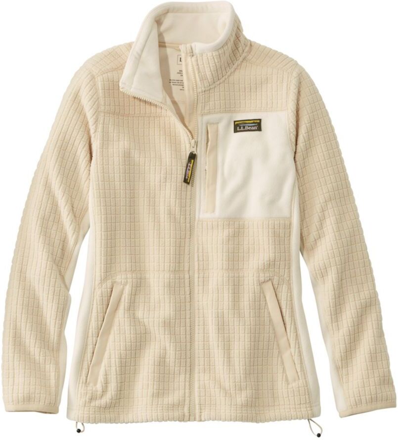 Women's Mountain Classic Windproof Fleece Jacket Natural/Bone 2X L.L.Bean