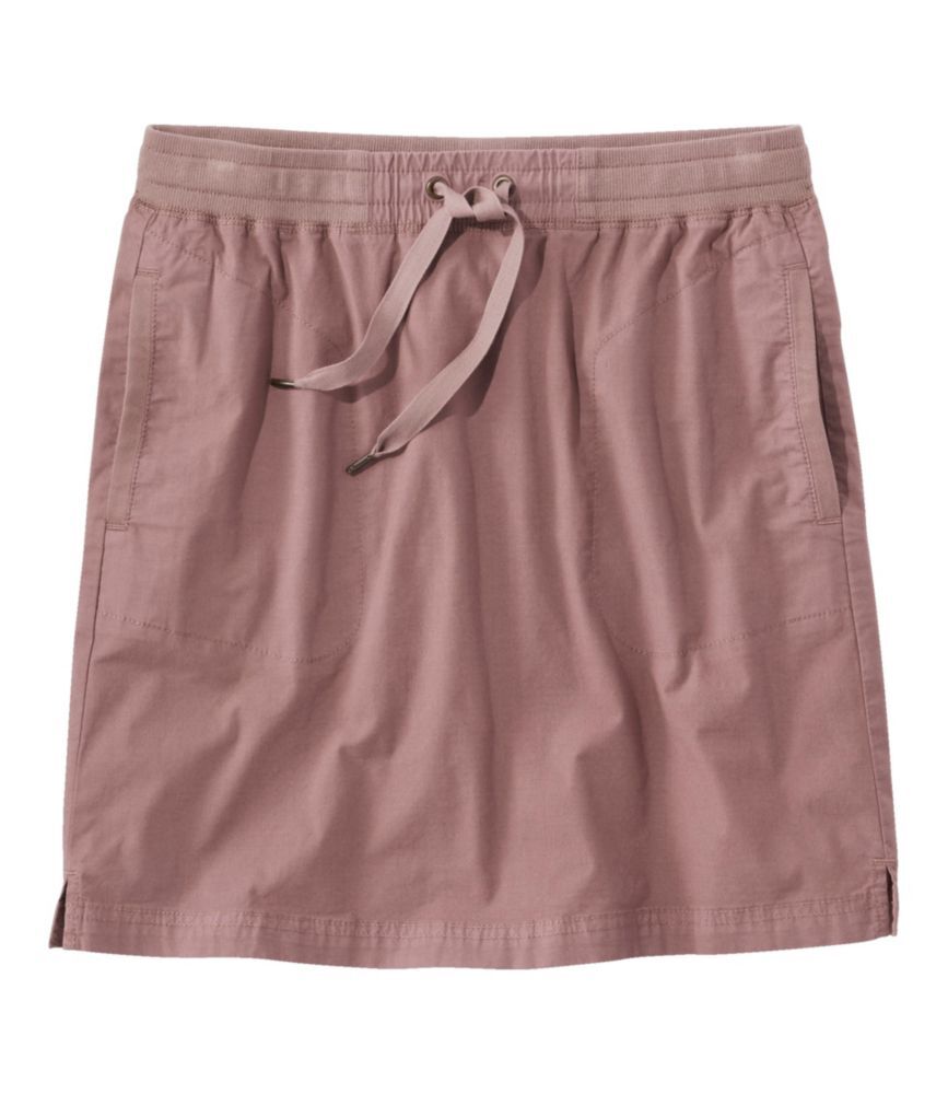 Women's Stretch Ripstop Pull-On Skirt, Mid-Rise Smoky Mauve Extra Small, Cotton L.L.Bean