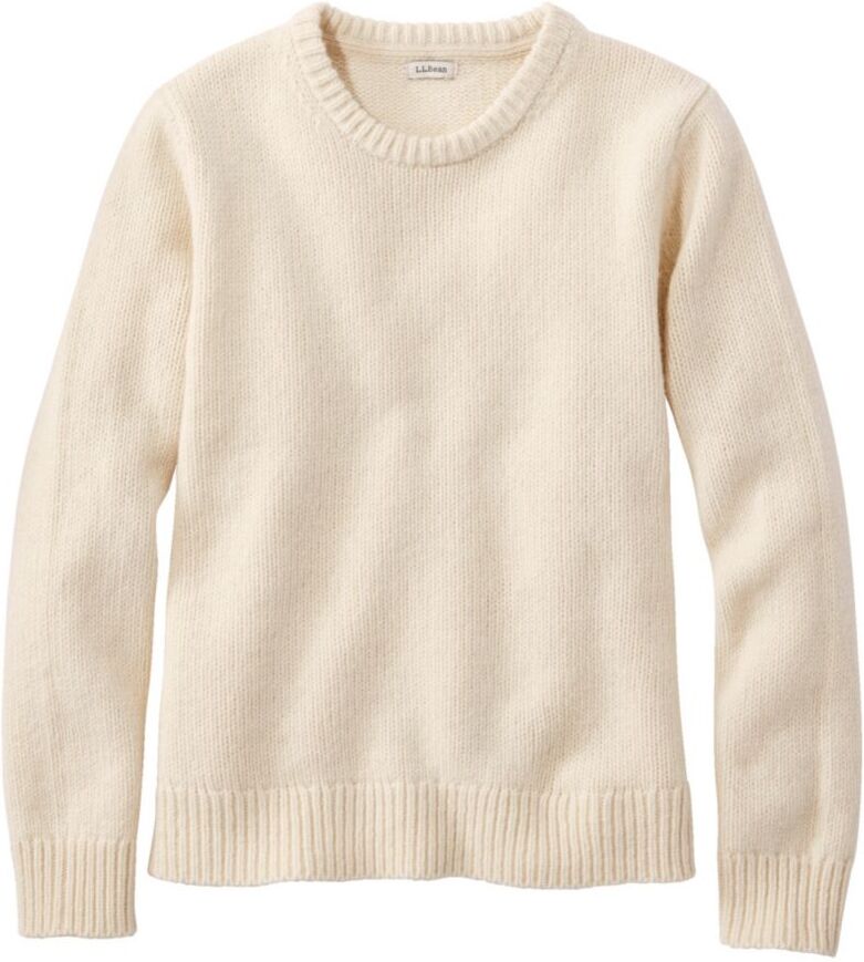 Women's Classic Ragg Wool Sweater, Crewneck Undyed 1X, Wool Lambswool L.L.Bean