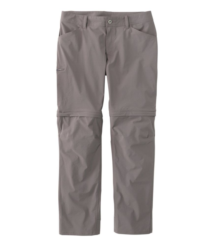 Women's Insect-Repellent Zip-Off Pants, Mid-Rise Dark Silt 16 Medium Tall, Nylon L.L.Bean