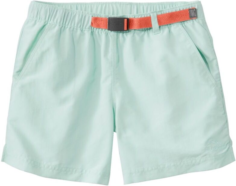 Women's Supplex Belted Shorts Cool Sea Blue/Wild Salmon Small, Supplex Synthetic/Nylon L.L.Bean