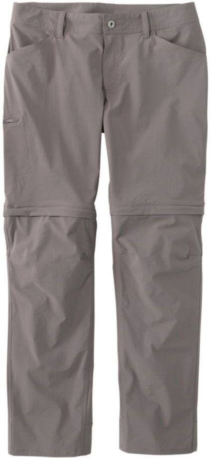 Women's Insect-Repellent Zip-Off Pants, Mid-Rise Dark Silt 20W, Nylon L.L.Bean